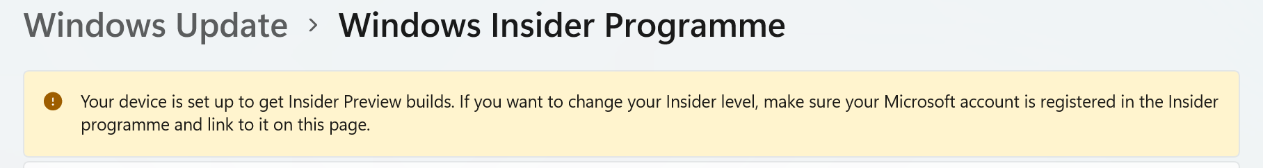 Beta channel - can't leave Insider programme | Microsoft Community Hub