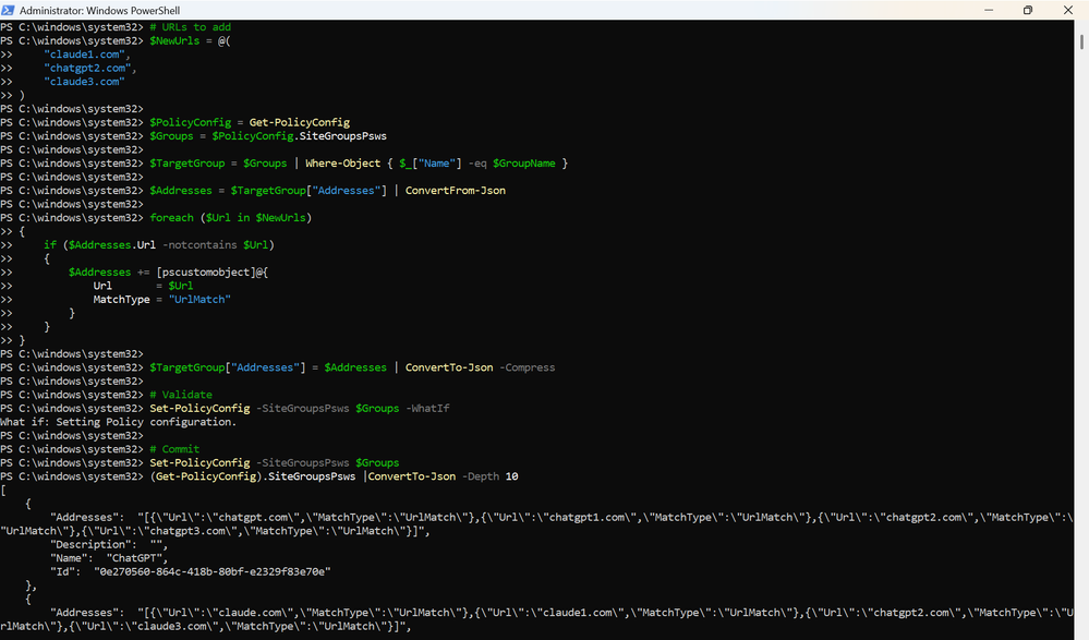 bS00NTYwMjIwLTJTUXp0Qw?image-dimensions=999x587&revision=1 Updating Purview DLP Sensitive Service Domain Groups with PowerShell