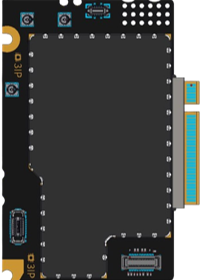 An animated view of the Pro 5G from the top down