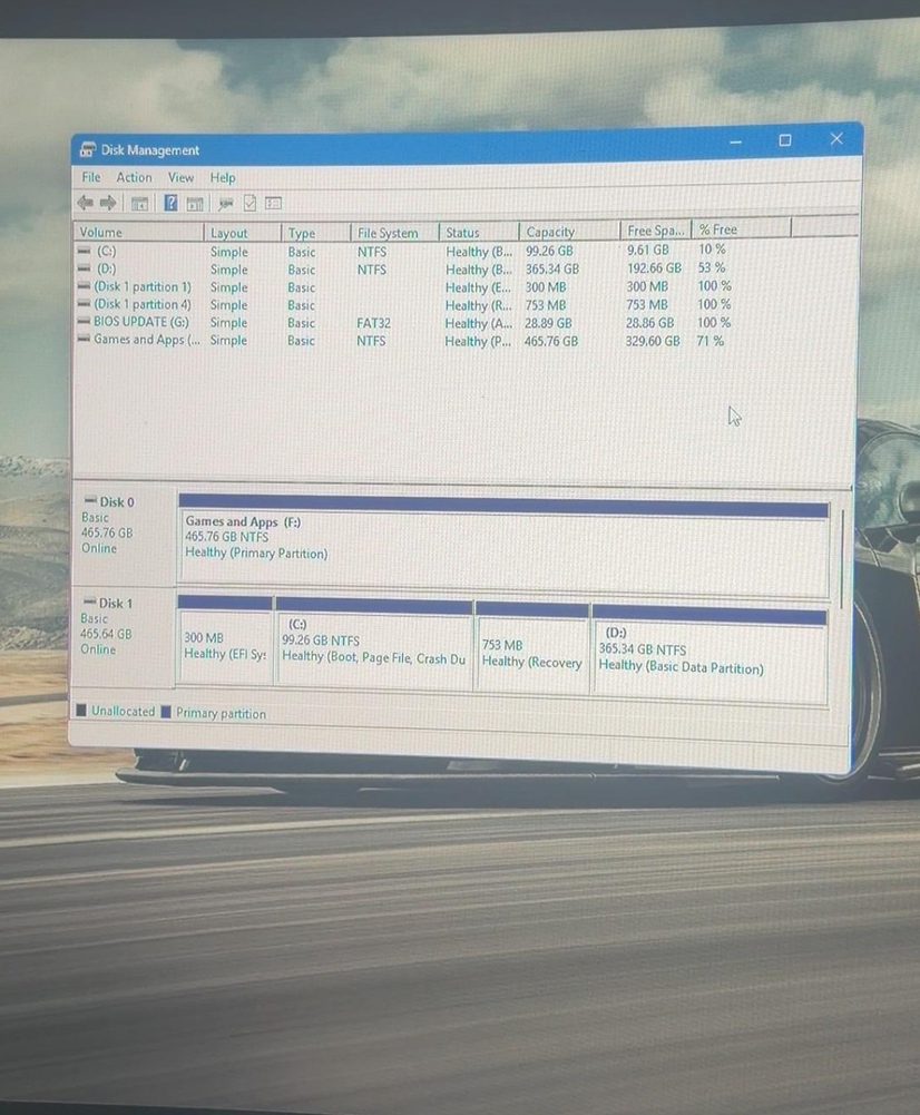 C drive on Windows 10 is full and cannot be extended from the D drive ...
