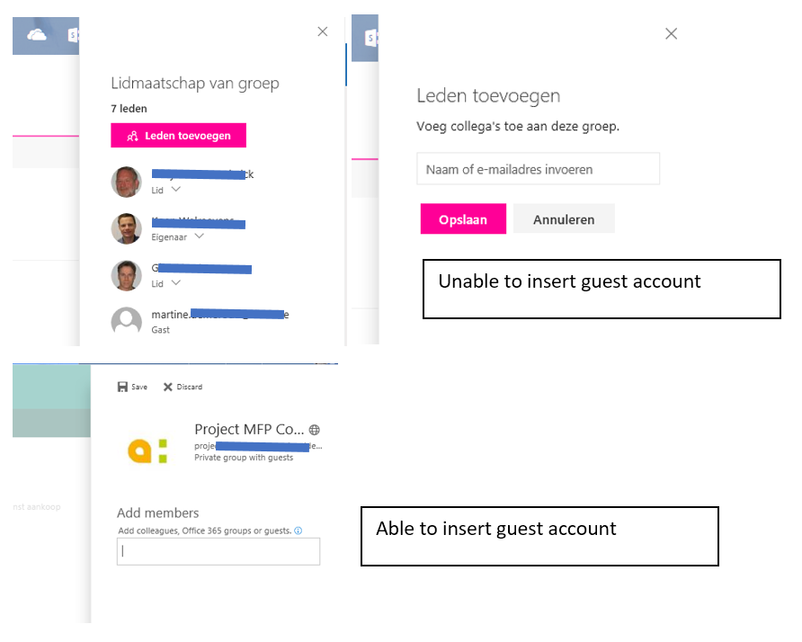 New invite UI does not support inviting guests (bug?) | Microsoft ...