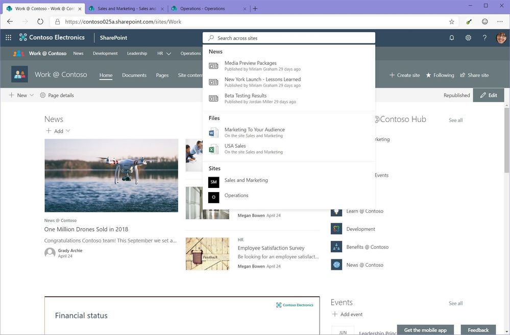MicrosoftSearchInHubSite.JPG