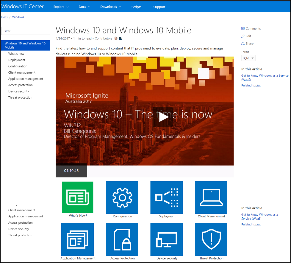 Windows 10 IT pro docs are now on docs.microsoft.com | Microsoft ...