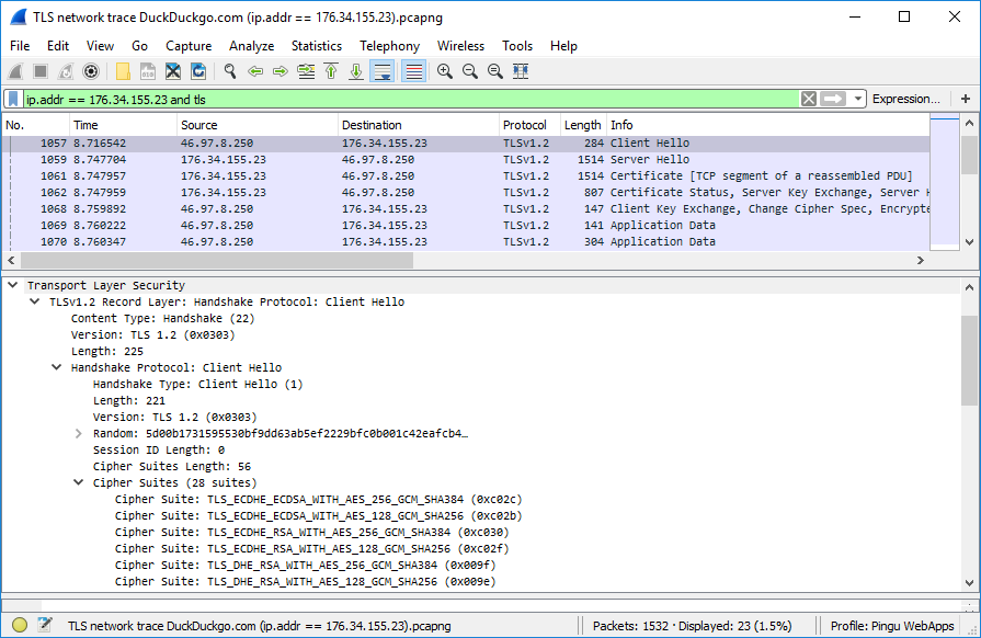 TLS negotiation in Wireshark.png