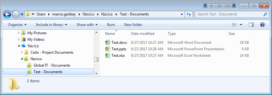 Folder with files from a library with no check in enabled.png