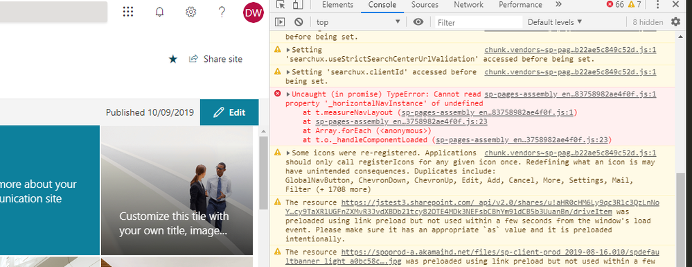 Issue wih GroupComms site.PNG
