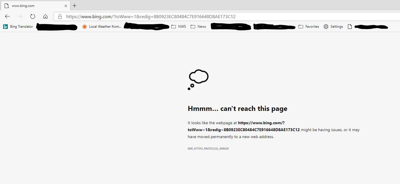 Edge Beta Channel ERR_HTTP2_PROTOCOL_ERROR | Microsoft Community Hub