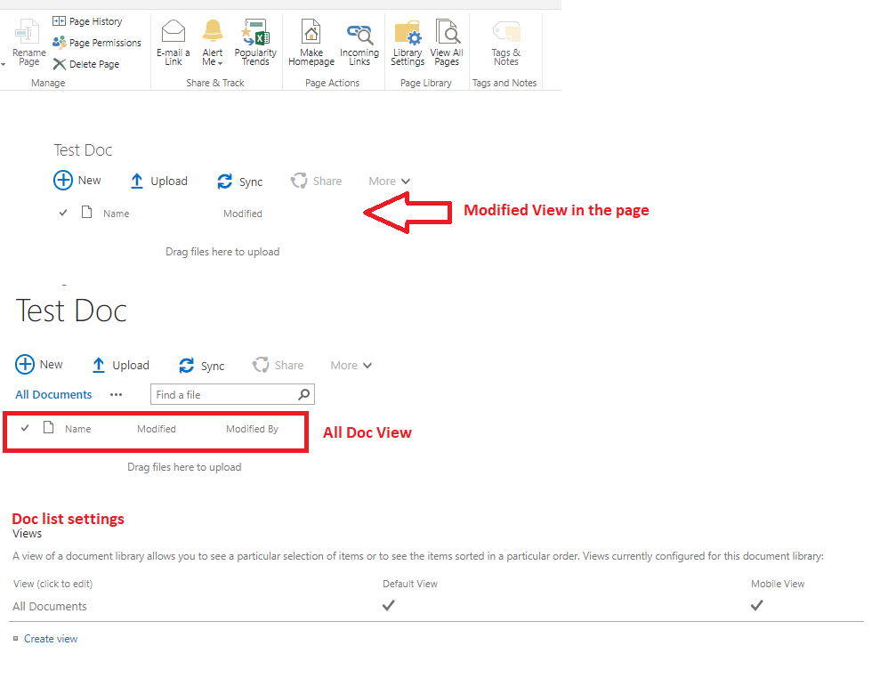 Modified View from the Page not saving it in the list views | Microsoft ...