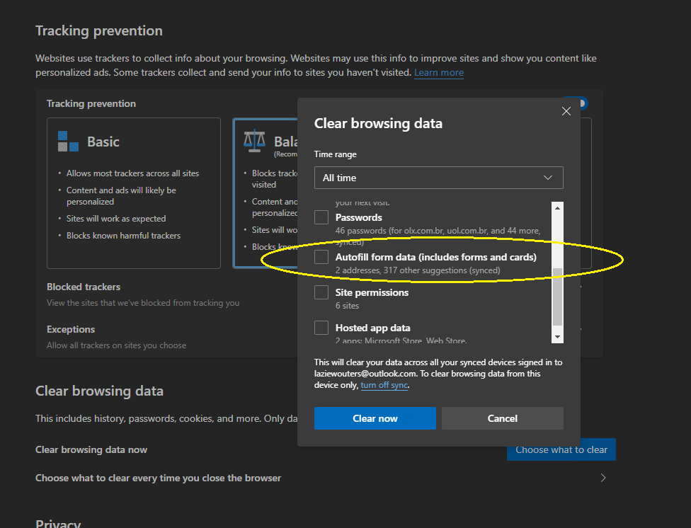 Autofill form data | Microsoft Community Hub