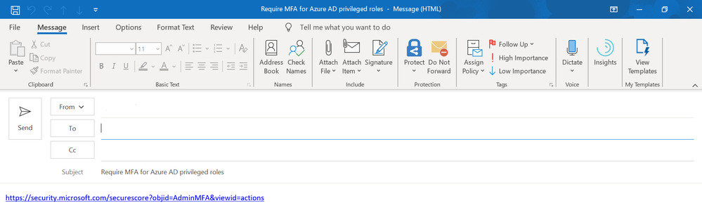 2019 - Microsoft 365 Security Center - Collaboration - Blog - Vibranium - Image 09 - Email Clicked.PNG