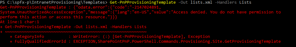 GetPnpProvisioningTemplateAccessDeniedError.png