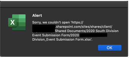 Cannot open files some files saved in SharePoint in desktop apps ...