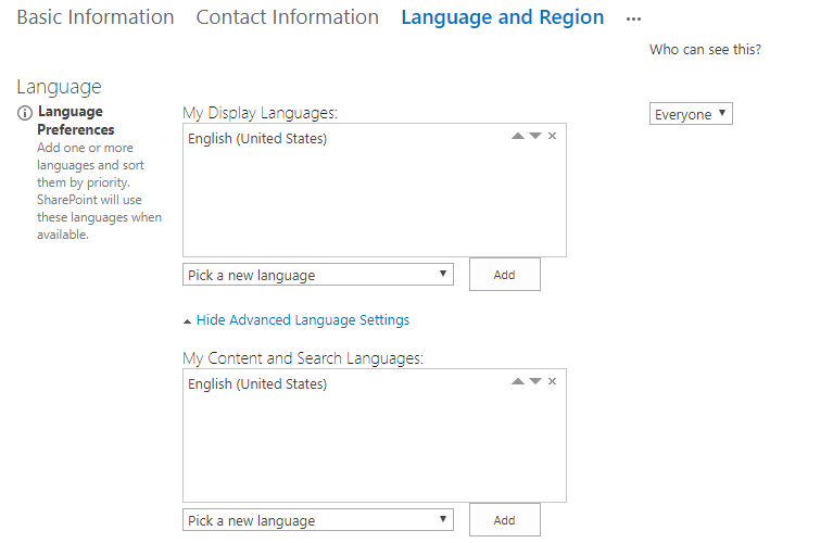 how to change language in microsoft 365 admin center