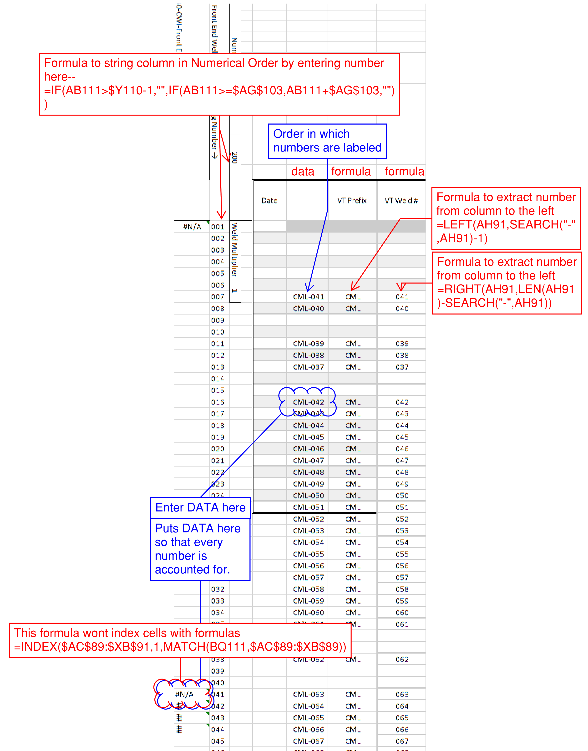 Index - Match array that has multiple formulas in cells. | Microsoft ...