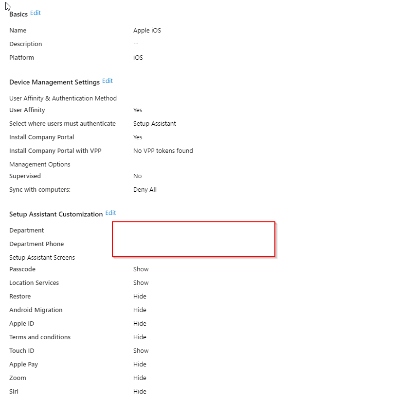 iPhone Invalid Profile | Microsoft Community Hub