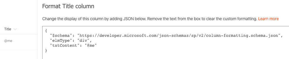 SP ColumnFormatting [at]me error.png