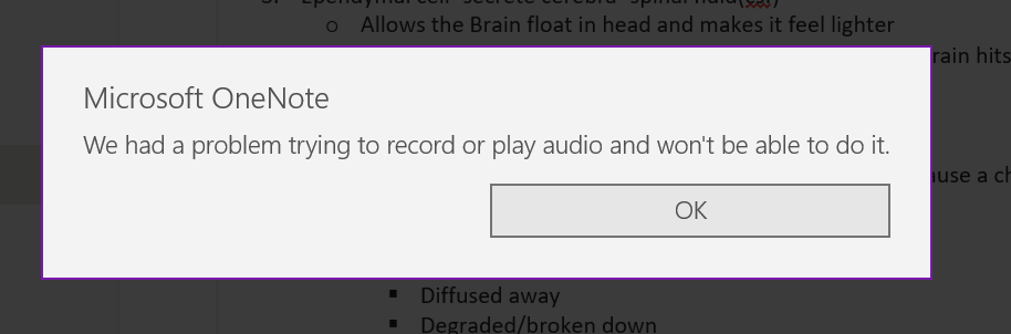 One Note Audio Playback | Microsoft Community Hub