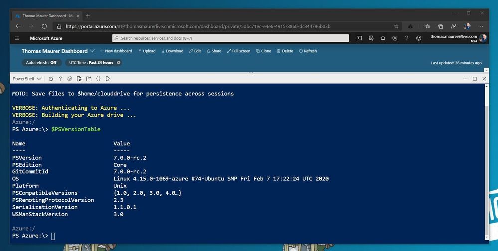 Azure Cloud Shell runs PowerShell 7.jpg