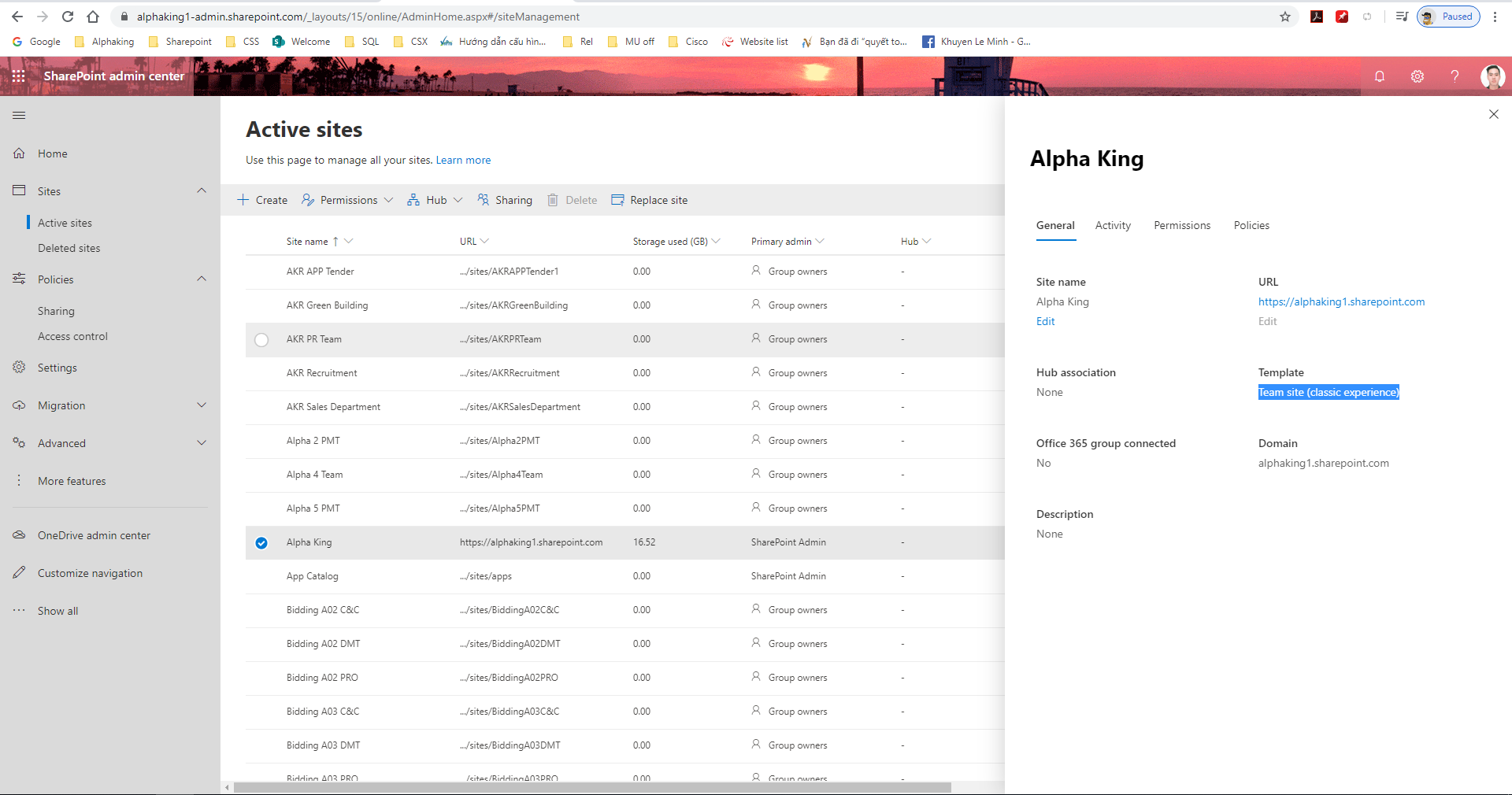 SharePoint team site error. All my page show blank and just has left ...