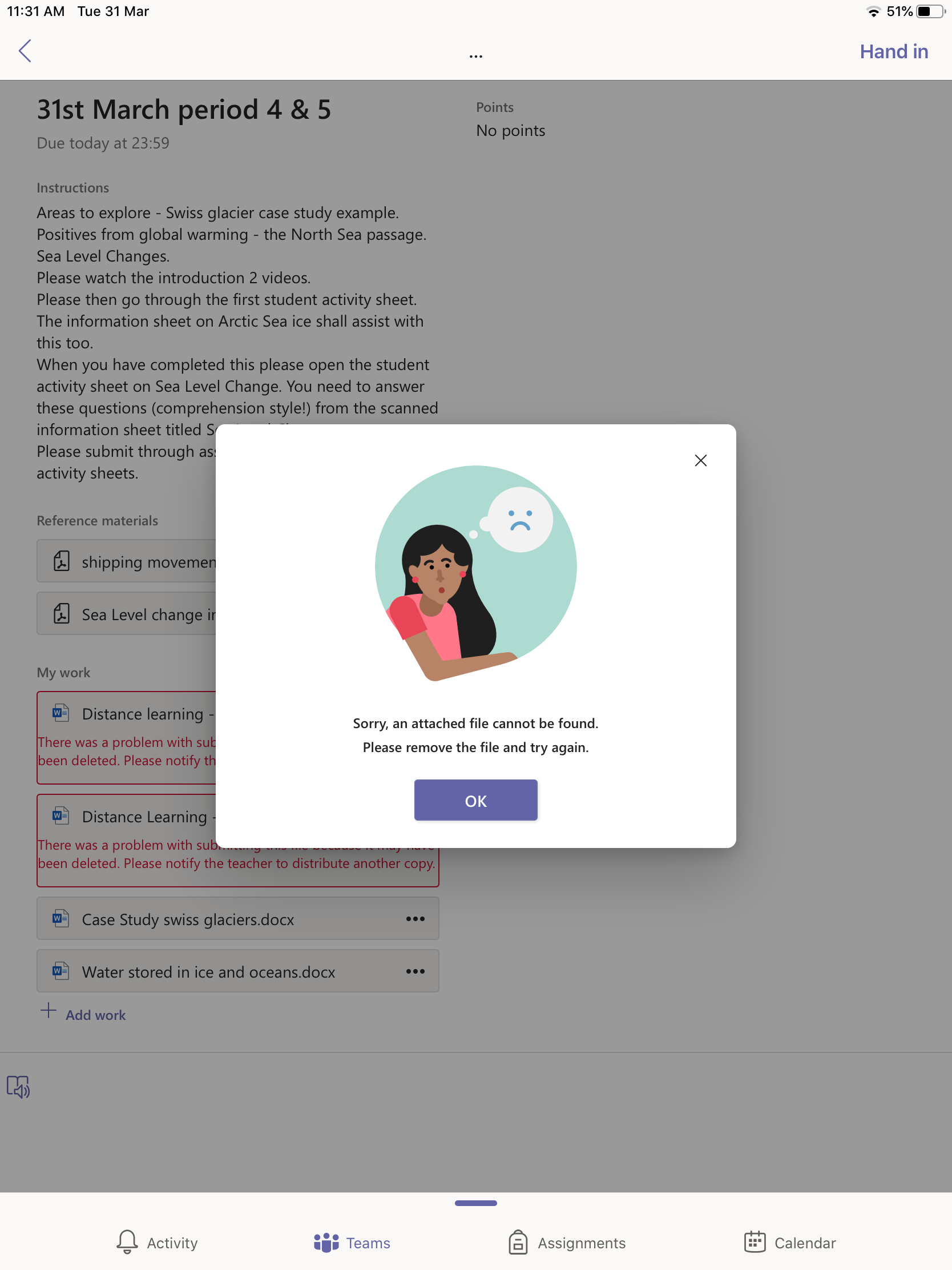 Turning in assignments | Microsoft Community Hub