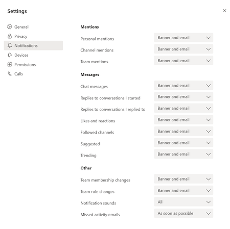 Notifications are not shown for new posts in a channel/team | Microsoft ...