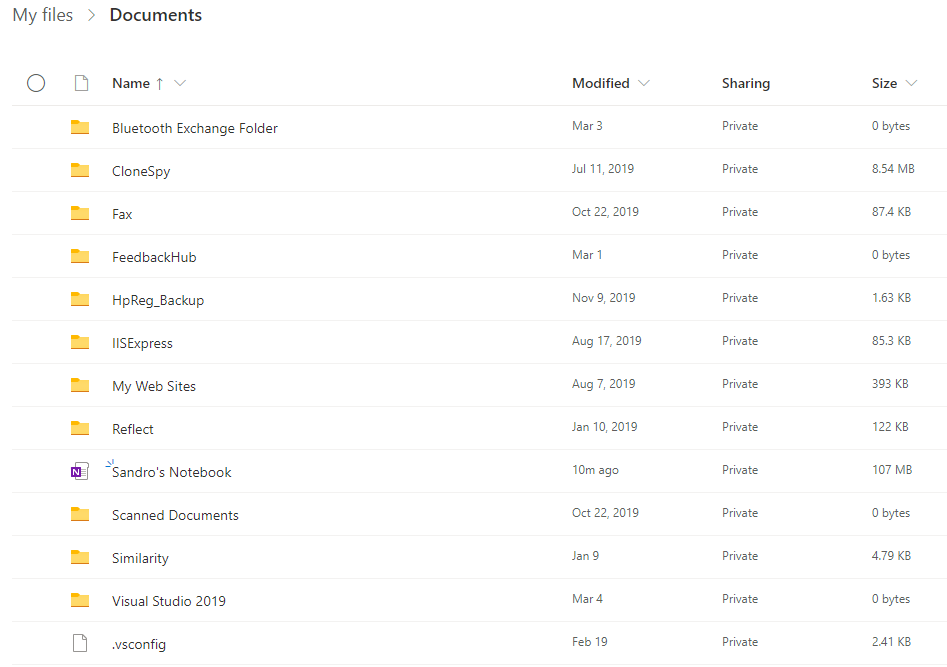 OneNote Notebook seen as a folder in OneDrive Online | Microsoft ...
