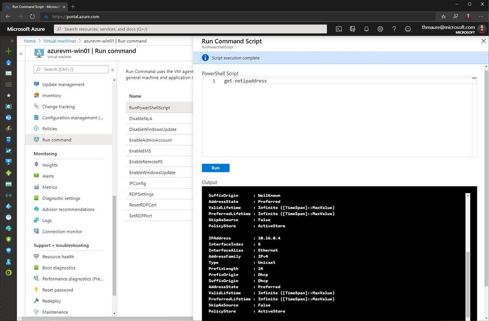 Azure VM Run Command Run PowerShell Script.jpg