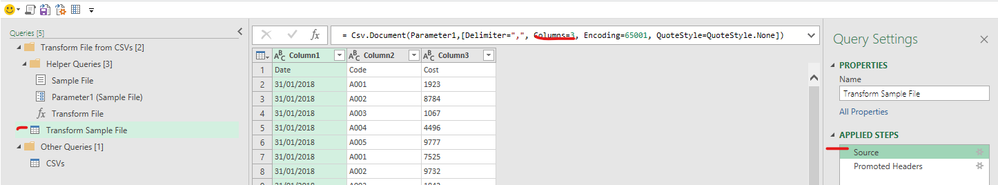 Changing Power Query Transforms, without destroying previous previous ...