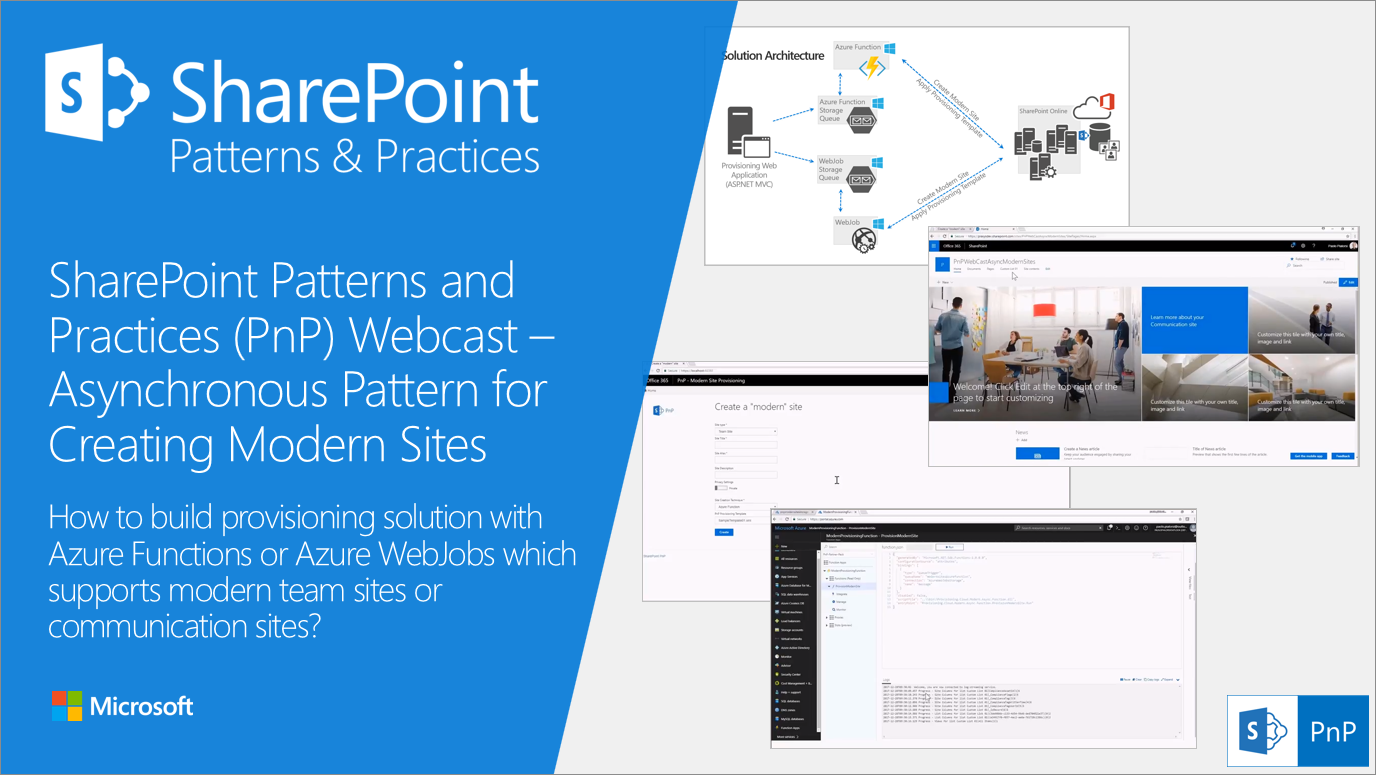 SharePoint PnP Webcast – Asynchronous Pattern for Creating Modern ...