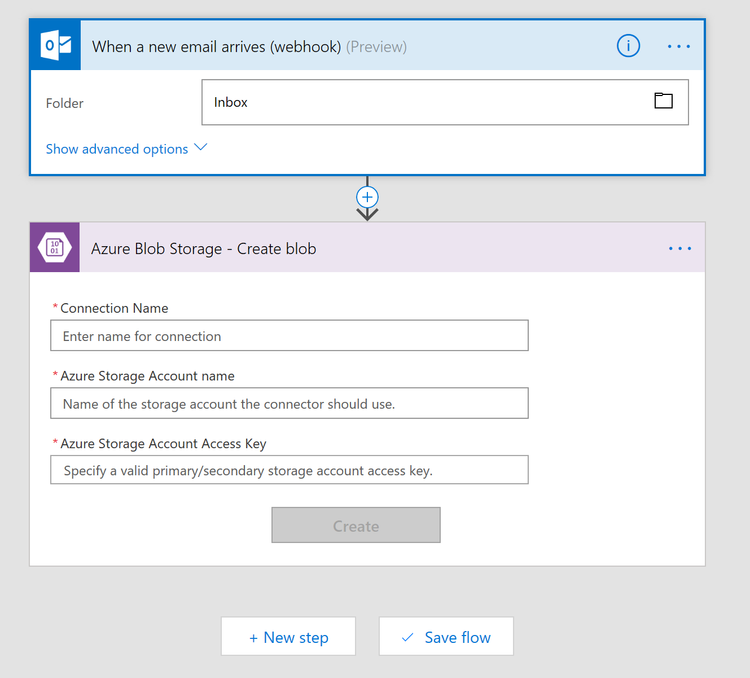 Storing all the O365 email details in Azure Storage | Microsoft ...