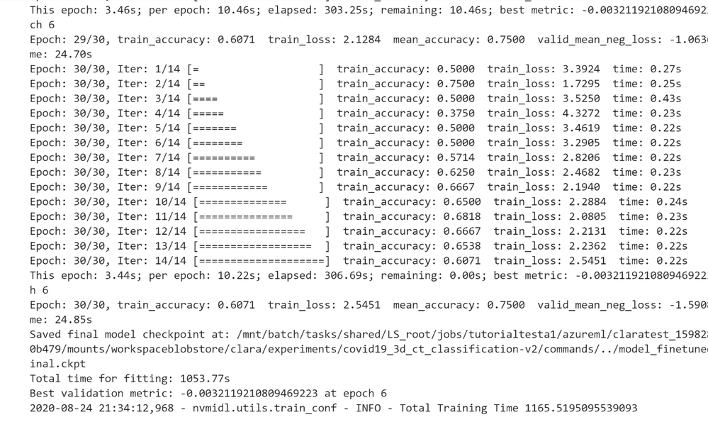 The training set of data from the reference dataset that was previously sliced for training and testing is used to fine-tune the pre-trained model