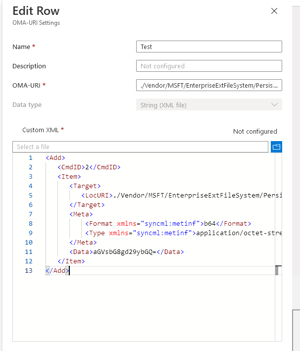 Using EnterpriseExtFileSystem CSP to Deliver File to Windows 10 Mobile ...