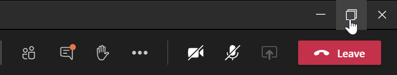Positioning of various buttons on Teams | Microsoft Community Hub