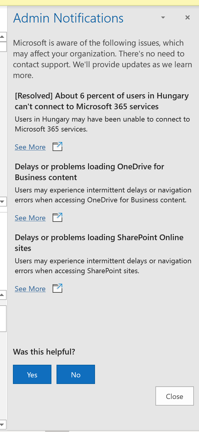 Incident Notifications for IT Admins in Outlook | Microsoft Community Hub