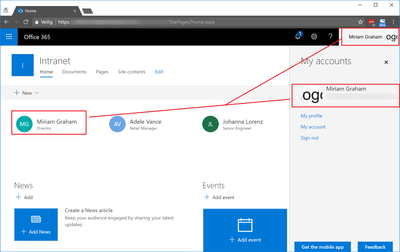 Office 365 profile picture not displayed on all services-1-SharePoint and Office 365 Suite Bar after change.png