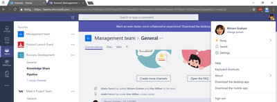 Office 365 profile picture not displayed on all services-2-Microsoft Teams.png