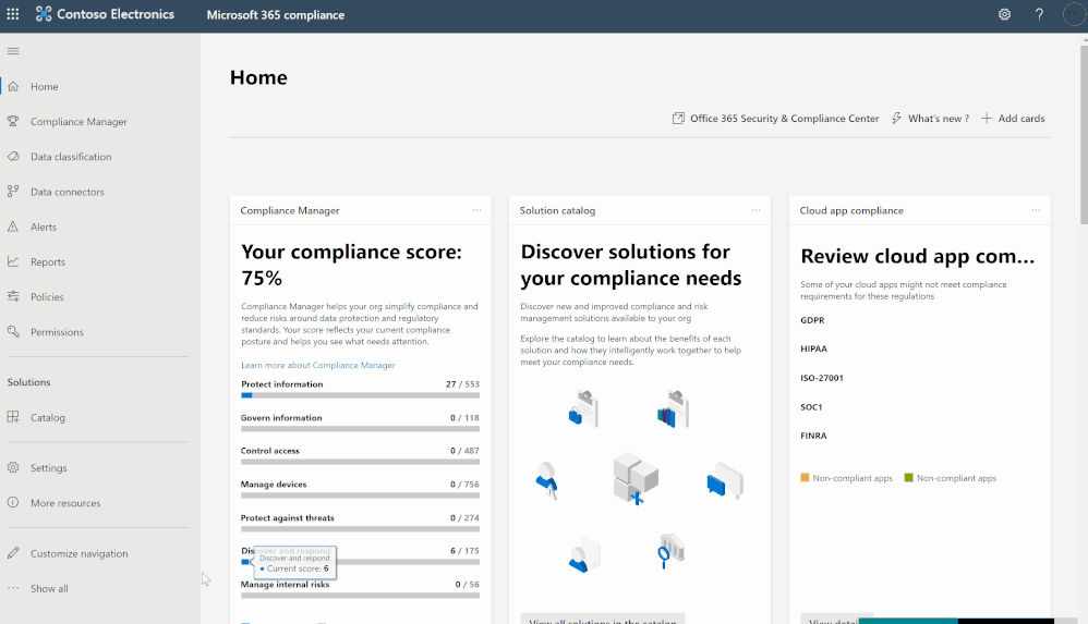 IRMSentinelCompliancedemo4.gif