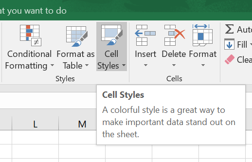 Cell Styles UI | Microsoft Community Hub