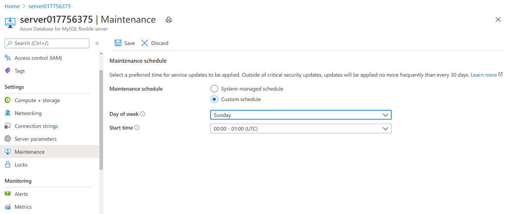 Screenshot-showing-scheduled-maintenance-feature-MySQL-flexible-server.png