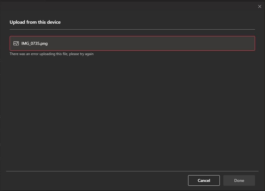 Assigments upload file error | Microsoft Community Hub