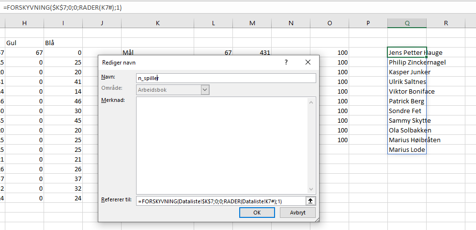 Named range for chart: Offset and rows. | Microsoft Community Hub