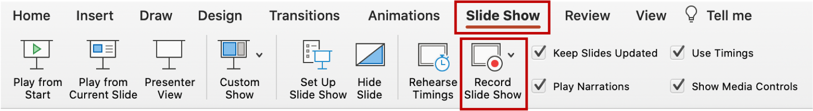 Record Slide Show updates on PowerPoint for Mac | Microsoft Community Hub