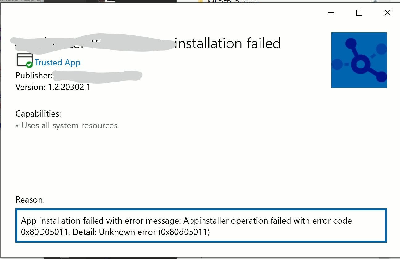 MSIX Deployment with manual appinstaller file | Microsoft Community Hub