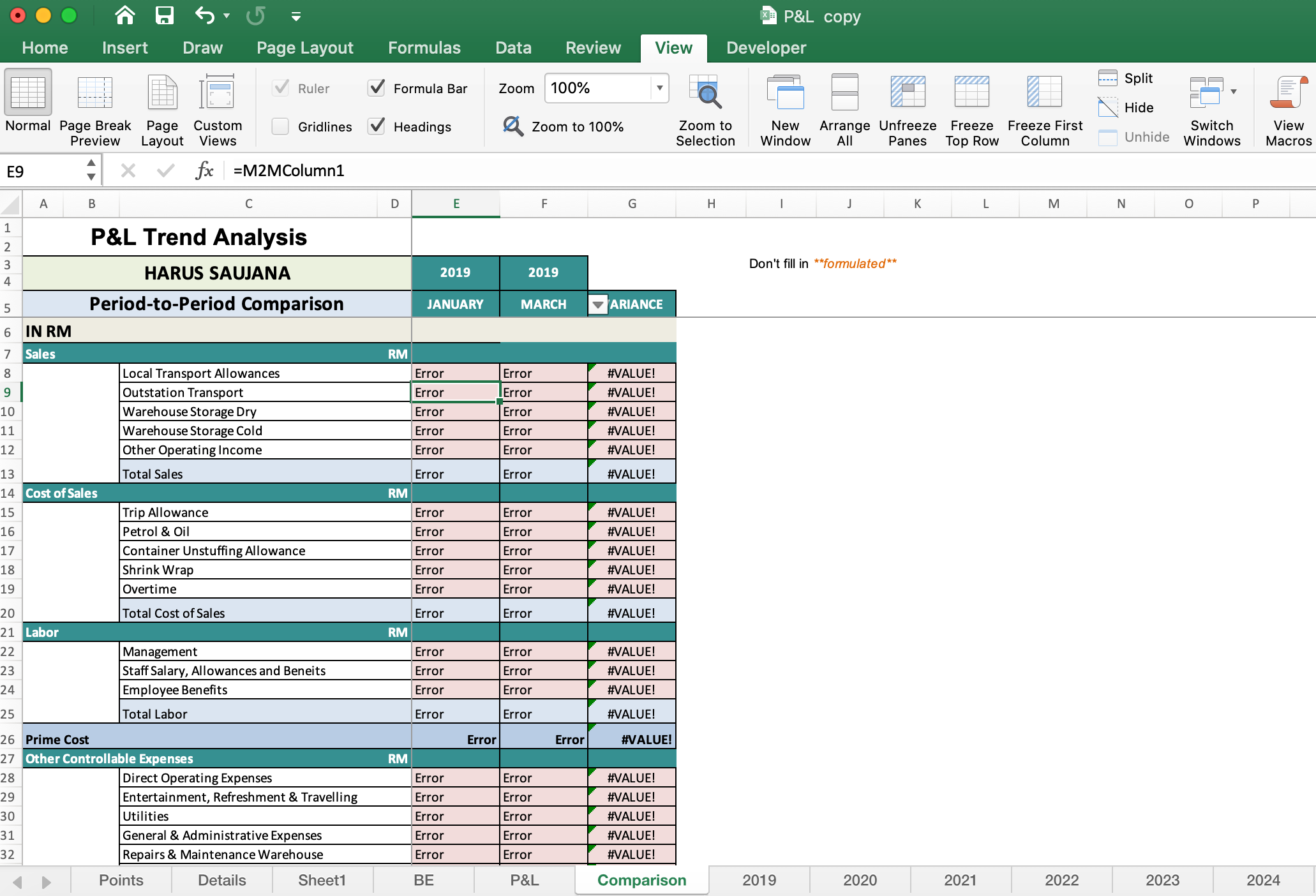 M2M FORMULA | Microsoft Community Hub
