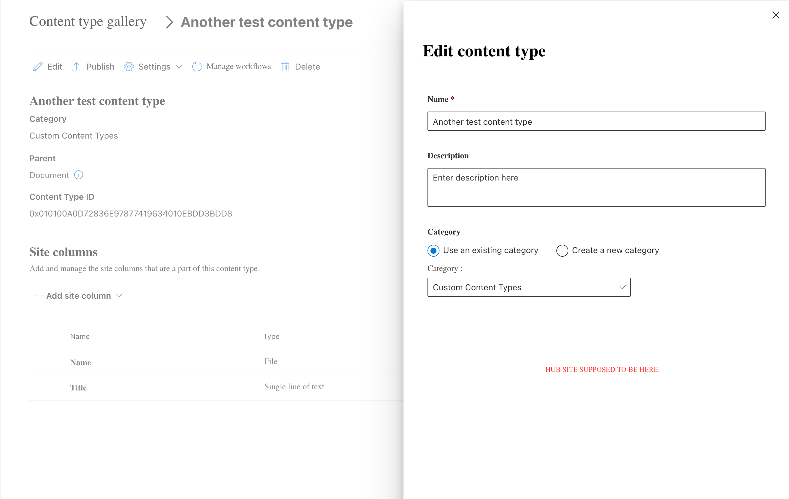 Push content types from Content Type Gallery to a hub | Microsoft ...