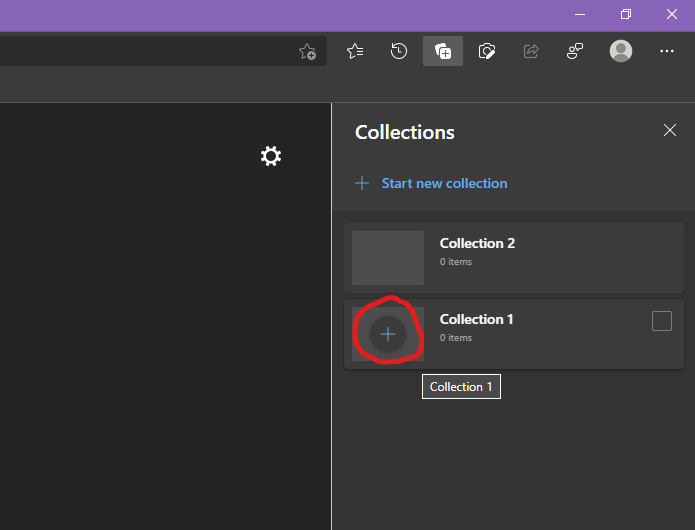New Feature: Add pages to Collection with 1 click on each collection ...