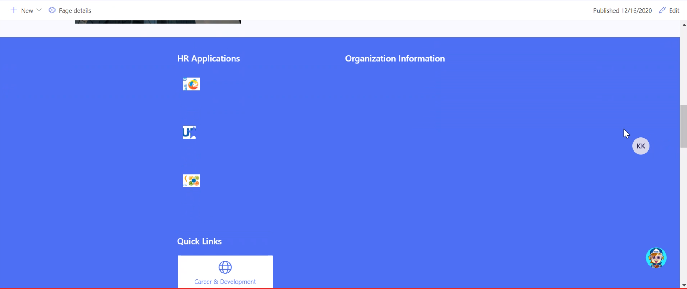 Content in Sharepoint Page have a bug | Microsoft Community Hub