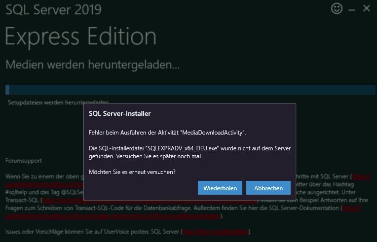 SQL Server 2019 online installer failing AGAIN.PNG