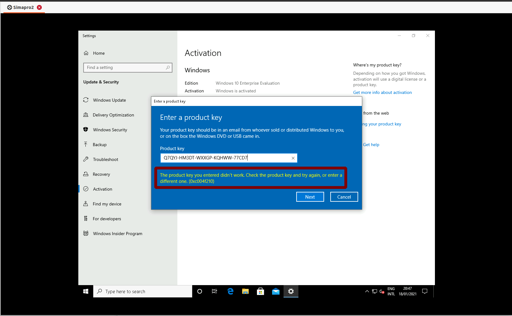 how to activate windows 10 enterprise evaluation with MAK license ...