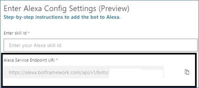 Alexa config settings in Azure bot service.jpg